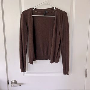 H&M Brown long sleeve Cardigan Button down sweater size small (36)